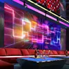 Papel de parede box bar ktv 3D Tecnologia Tridimensional senso imitação tecido de parede luminoso hotel clube bar de internet salão de dança papel de parede