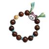 Pulsera de Cuerda de Mano de Semilla de Bodhi Sol Cuentas de Buda Raíz de Bodhi Mil Ojos Oro Fino Plata Fina Semilla de Bodhi Pulsera Tirar Tela Linda Tela