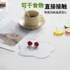 Posavasos de Vidrio para Té Transparente Bandeja Aislante de Calor Esterilla para Tazón Esterilla para Plato Hogar Ecológico Simple Vajilla de Grado Alimenticio