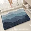 Tapete Pequeno Fresco Floral para Chão de Banheiro Desenho Animado Cobertor de Cabeceira de Quarto Tapete Resistente a Manchas para Entrada Tapete de Porta de Entrada Tapete Decorativo para Sala de Estar
