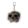 Nuevo Llavero de Acrílico de Hámster Lindo de Plano 2D Transfronterizo Colgante para Mochila