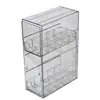 Soporte de Exhibición Transparente para Joyería Caja de Almacenamiento para Pendientes, Tachuelas, Anillos, Accesorios para Orejas, Collares, Estante de Almacenamiento Colgante, Caja de Joyería a Prueba de Polvo