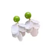 Pendientes Franceses de Pétalos Dulces con Borlas Largas para Mujer Pendientes de Diseño Nicho Pendientes Estilo Viaje y Vacaciones Forma de Flor
