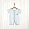 Mameluco de Verano para Bebé de Manga Corta, Modal, para Recién Nacido, Fresco y Transpirable, Ropa de Casa para Bebés, Pijama
