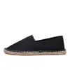 Novo Estilo Venda Direta da Fábrica Moda Casual Alpargatas Masculinas e Femininas, Sapatos Tecidos de Palha, Slip-On de Lona Respirável Sapatos Preguiçosos