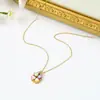 Colar de Coração Multi-Uso Transfronteiriço para Mulheres Design de Nicho Chinc Elegante Trevo de Quatro Folhas Bijuteria da Moda Atacado