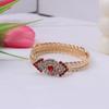 Pulsera retráctil personalizada retro con diamantes de ojo de diablo de color europeo y americano de alta gama, joyería para mujer