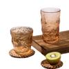 Vaso de glaciar transparente de fondo grueso Vaso de aspecto alto Vaso para beber jugo Vaso para cerveza Copa glaciar de Phnom Penh