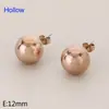 Pendientes Redondos de Perlas Personalizados Unisex en Múltiples Tamaños y Colores, Pendientes Sencillos y Modernos de Acero de Titanio con un Toque de Lujo Ligero y de Alta Gama