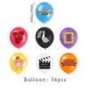 Set de Decoración para Fiesta de Cumpleaños de Amigos: Mantel Desechable, Banderines, Globos, Adornos para Pastel y Decoraciones