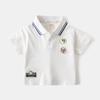 Verano 2025 ropa infantil al por mayor polo de manga corta para niños ropa de verano para niños tendencia suministro estable de fábrica una generación de envío