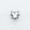 F136 Brincos de Coração de Diabinho com Zircônia Studs para Hélice Joias para Piercing em Liga de Titânio G23 Studs para Cóclea Joias para Piercing no Lábio