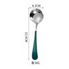 Cuchara de red roja de acero inoxidable 304, cuchara de cabeza redonda, cuchara para sandía, cuchara de postre de fruta coreana, cuchara redonda para cena, regalo
