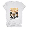 Coxas Grossas e Loc'D Estação Independente da Amazon Moda Confortável Camiseta Feminina de Gola Redonda e Manga Curta