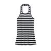 Regata Decote Halter Listras Largas Garota Quente Verão 2025 Roupa Íntima de Base Garota Quente Costas Lindas Novo Top Sem Mangas Feminino