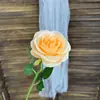Rosa de Simulación Tallo Único Rosa Redonda Cascada de Flores Pared de Flores Arreglo Floral Flor Artificial Flor de Boda Flor Falsa Fila de Flores en el Suelo