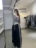 Calças de Perna Reta e Perna Larga Femininas Outono Inverno Novo High Street Casual Americano Calças de Moletom Moda Tendência Cintura Alta Emagrecedoras Calças de Perna Reta