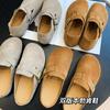 ¡buen uso de estilo extranjero! Zapatos Birkenau Pantuflas para Mujer Planas Primavera y Verano Capa Superior Piel de Vaca Zapatos sin Cordones Nuevos G040307