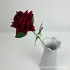 Flores Artificiales de Terciopelo Pequeñas de Esquina Rosa Transfronterizas para Decoración del Hogar, Arreglo Floral de Pared de Rosas para Salón de Bodas, Materiales Decorativos de Cascada