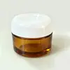 Tapa de Vidrio para Pan Botella de Crema Cubierta Blanca y Negra Cosméticos Enmascarados Embotellado en Crema Selladora a Prueba de Luz Muestra de Crema para Ojos