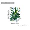 M18954 Plantas Tropicais Coloridas Borboleta Adesivos de Parede Murais Autoadesivos Sala de Estar Quarto Quarto de Crianças Adesivos de Decoração de Parede