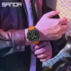 Reloj Sanda Moderno Multifuncional Deportivo a Prueba de Agua con Forma de Barril Despertador para Jóvenes Pantalla Dual Reloj Electrónico