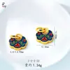 Retención de Color Alta Arena Vietnamita Oro Gota de Aceite Meta de 100 Millones Bolsa con Cierre de Seguridad Colgante para Zapato Cabeza de Tigre Accesorios Estilo Chino DIY Venta al por Mayor