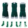 Venta al por mayor de uniformes de baloncesto para fabricantes en stock impresión más número estudiantes de primaria secundaria universidad secado rápido transpirables uniformes de entrenamiento de baloncesto
