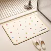 Alfombrilla Sencilla para Piso de Baño, Alfombrilla de Tierra de Diatomeas Absorbente de Agua, Fácil de Mantener, Secado Rápido, Alfombrilla Antideslizante, Se Puede Cortar, Resistente a Manchas y al Desgaste