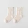 25 calcetines nuevos para bebé primavera y verano finos tipo A calcetines de malla calcetines de algodón para recién nacido calcetines para niños y niñas calcetines de media caña