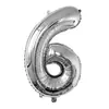 Versión Americana Cuerpo Delgado 32 pulgadas Número Globos de Papel de Aluminio Color Degradado Oro Plata Oro Rosa Globos Numéricos Venta al por Mayor