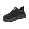 Zapatos Casuales de Trabajo de Moda Retro para Hombre, Botas Martin Gruesas Antideslizantes para Hombre, Otoño Invierno, Deportivas para Viajar al Trabajo al Aire Libre