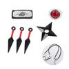 Mercancía de Anime en Stock Máscara de Kakashi Kunai Shuriken de Naruto Set de Banda para la Frente de Konoha de Naruto