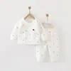 Conjunto de Ropa Caliente para Bebé Recién Nacido Algodón Puro Clase a Set Dividido de Algodón Acolchado Delgado Ropa para Recién Nacido Conjunto de Dos Piezas Otoño e Invierno