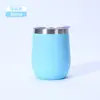 Taza termo de acero inoxidable 304 en forma de huevo en stock, taza termo para estudiantes, taza de agua para beber directamente, taza termo de bolsillo portátil