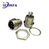 Conector de Aviação Gx-4P-12M Plug Macho e Fêmea para Alimentação Conector de Equipamento Mecânico Plug Direto Soquete Central
