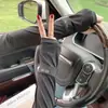 Mangas de Hielo para Protección Solar, Sueltas de una Pieza Sin Costuras Anti-UV, de Moda para Exteriores, Conducir y Ciclismo, Mangas de Hielo Finas de Seda de Hielo para Protección de Brazos