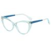 Gafas Retro Ojo de Gato Anti Luz Azul Moda Europea y Americana Gafas Planas Transfronterizas para Mujeres con Rostros Grandes para Hacerlos Ver Más Delgados y Pueden Equiparse con Gafas Planas para Miopía