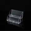 Suporte para Cartões de Visita Transparente de Acrílico Personalizado de Três Camadas Caixa de Armazenamento Criativa Personalizada Caixa de Cartões de Visita de Plástico Caixa de Cartões para Desktop