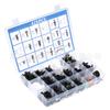 Caja de 425 Hebillas Adecuadas para Ford Chevrolet Chrysler Coche Juego Universal de Hebillas de Plástico