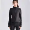 Chamarra de Yoga con Felpa de Otoño e Invierno para Mujer, Ceñida a la Cintura, Adelgazante, Cuello Alto, Cremallera, Ropa de Yoga, Fitness, Calidez, Chamarra Deportiva