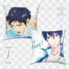 Almohada de Anime 45cm Doble Cara Gratis Funda de Almohada Club de Natación para Hombres Cojín Comic Con Venta Caliente