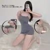 Vestido Ajustado Hueco para Mujer, Camisón Sexy de Tirantes, Lencería Apasionada sin Quitarse, Espalda Descubierta en Forma de U