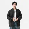 Ropa para Hombre Pengyun: Cárdigan Gris con Cuello Alto, Sudadera de Color Sólido, Nuevo Estilo Otoño/Invierno, Chaqueta para Hombre Gruesa y Forrada de Polar, Moderna