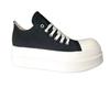 Sapatos de Salto Alto com Plataforma Ro para Homens, Sapatos de Cano Baixo que Aumentam a Altura, Tênis Casuais Versáteis da Moda, Sapatos de Lona com Cadarço para Mulheres
