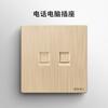 Electricista Internacional 86 Oro 16a Enchufe Oculto Doméstico Panel Cinco Orificios USB Alimentación de Pared Enchufe con Interruptor de Doble Control