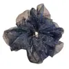Scrunchie Grande de Malla con Pedrería Estilo Coreano Cielo Estrellado Elegante de Alta Gama Goma para el Cabello Nuevo Accesorio para Peinados 2026