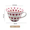 Atacado Cor de Esmalte Inferior Design Original Cerâmica Copo Invertido Copo de Água High-End Luxo Leve Caneca para Café com Leite