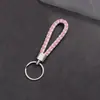 Llavero de Cuerda Tejida Simple Lazo para el Cabello de Mujer Colgante Creativo Personalidad Llavero para Llave de Coche Hecho a Mano Pequeño Regalo