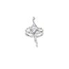 Anel Personalizado de Estouro de Estrelas Líquidas para Mulheres, Exquisito Anel Aberto Geométrico Irregular de Luxo Leve Novo Estilo, Anel para Dedo Indicador Estilo Ins